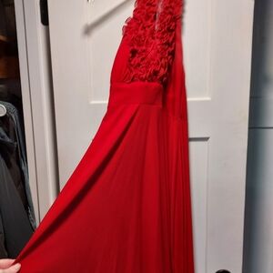 Blu Sage One Shoulder Red Dress